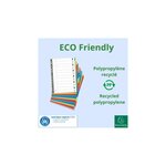 EXACOMPTA Intercalaires FOREVER en polypropylène 3/10e assortis touches neutres format A4