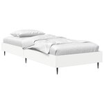 vidaXL Cadre de lit Blanc 80 x 200 cm Bois d'ingénierie