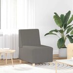 vidaXL Unité de Sofa Modulaire Sans Accoudoirs 3 Pièces Gris clair