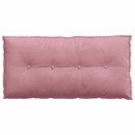 vidaXL Coussin de Dos Rose 100 x 50 cm Tissu en velours côtelé