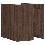 vidaXL Table de chevet chêne marron 45x50x50 cm bois d’ingénierie