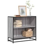 vidaXL Bibliothèque sonoma gris 80 5x35x76 cm bois d'ingénierie