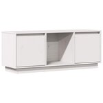 vidaXL Meuble TV Blanc 110 5x35x44 cm Bois de pin massif
