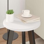 vidaXL Plateau de table Blanc 30 x 30 x 1 5 cm Bois d'ingénierie