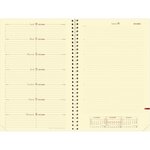Agenda NOTE 24 Spirale Couv Plast Grainée noir 16 x 24 cm Quovadis