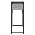 vidaXL Table console avec étagère sonoma gris 105x30x75 cm
