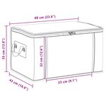 vidaXL Boîte de rangement avec fenêtre latérale transparente 2 Pièces