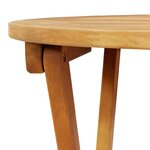 vidaXL Table de Jardin Naturel 60 x 60 x 72 cm Bois d'Acacia Massif