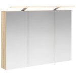 vidaXL Armoire Miroir de Salle de Bain Chêne Sonoma 100 x 14 5 x 70 cm