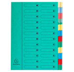 Trieur Harmonika sans élastique Nature Future 24 compartiments Couleurs assorties x 4 EXACOMPTA