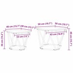 vidaXL Tables d'appoint 2 Pièces en bois ancien et en bois d'ingénierie