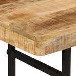 vidaXL Table console 112x36x76 cm bois massif de manguier et fer