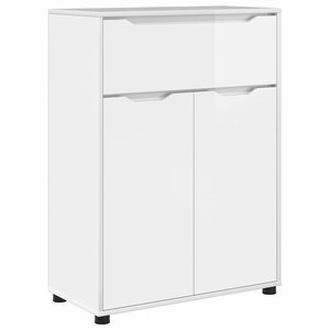 vidaXL Cabinet de salle de bain Blanc brillant 72 5 x 36 5 x 100 cm