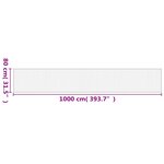 vidaXL Tapis rectangulaire marron 80x1000 cm bambou