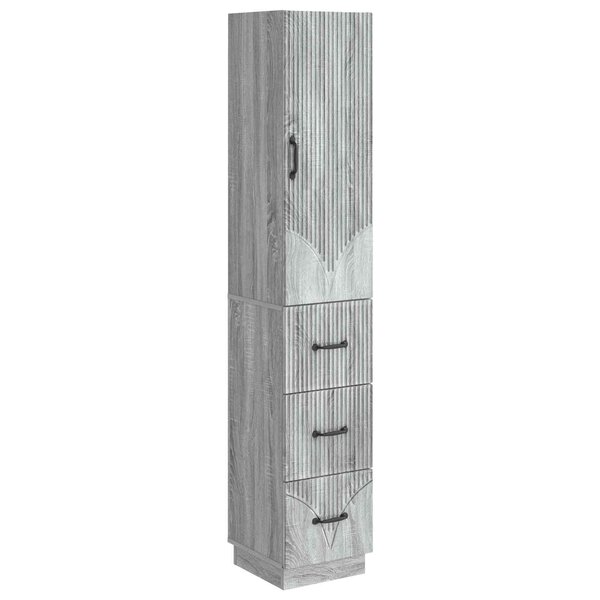 vidaXL Ensemble de Meubles 2 Pièces Sonoma gris 33 x 34 5 x 87 cm