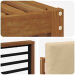 vidaXL Ensemble de canapés d'extérieur 8 pc Naturel et Beige