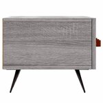 vidaXL Meuble TV sonoma gris 150x36x30 cm bois d'ingénierie