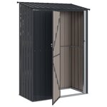 vidaXL Cabanons de jardin Anthracite 140 5 x 74 x 200 cm Métал