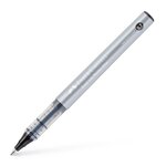 Faber-Castell Roller Free Ink Stylo à bille à encre liquide - Pointe conique 0 7 mm - Largeur de trait fin - Clip en métal - Couleur Noir