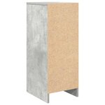 vidaXL Armoire à chaussures gris béton 29 5x34x76 cm bois d'ingénierie