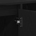 vidaXL Ensemble meuble TV Montage mural Chêne noir 100 x 35 x 55 cm