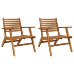 Chaises de jardin 2 pièces bois d'acacia solide 02_0013334
