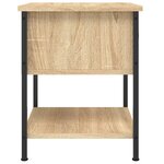 vidaXL Table de chevet chêne sonoma 34x35 5x45 cm bois d'ingénierie