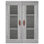 vidaXL Armoire murale sonoma gris 69 5x34x90 cm