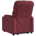 vidaXL Fauteuil inclinable de massage Rouge bordeaux Tissu