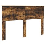 vidaXL Lit de Rangement Chêne fumé 140 x 190 cm Bois d'ingénierie