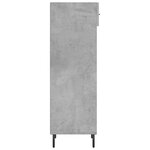 vidaXL Armoire à chaussures gris béton 30x35x105 cm bois d'ingénierie