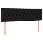 vidaXL Sommier à lattes de lit avec matelas LED Noir 140x200 cm Tissu