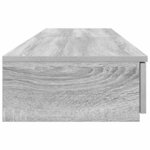 vidaXL Tiroirs de lit avec tiroir Sonoma gris 135 x 36.5 x 16.5 cm