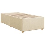 vidaXL Cadre de lit sans matelas crème 80x200 cm tissu