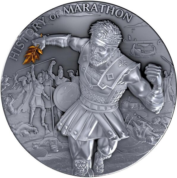 Pièce de monnaie en Argent 5 Dollars g 62.2 (2 oz) Millésime 2025 HISTORY OF MARATHON