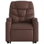 vidaXL Fauteuil inclinable marron similicuir
