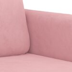 vidaXL Ensemble de canapés 3 Pièces avec coussins rose velours