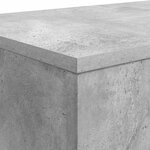vidaXL Table basse Gris béton 102 x 35 x 75 cm Bois d'ingénierie