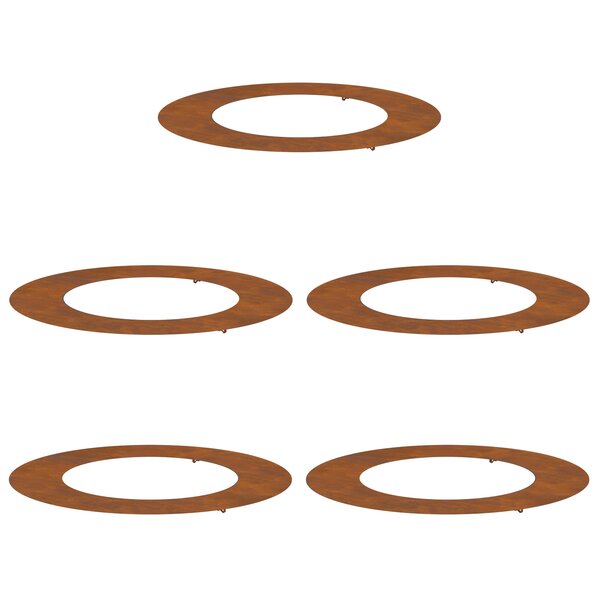 vidaXL Planteur acier Corten Acier Corten Grand Incrustations décoratives