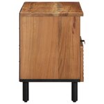 Meuble TV vidaXL 80x33 5x46 cm en bois d'acacia massif