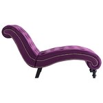 vidaXL Chaise longue Velours Violet