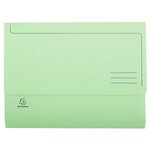 Paquet De 50 Chemises Poche Super 210 - 24 5x32 5cm - Vert Clair - X 3 - Exacompta
