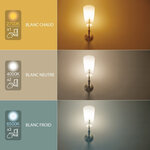 Ampoule led flamme  culot e14  6w cons. (40w eq.)  cct température de lumière variable 2700k - 6000k