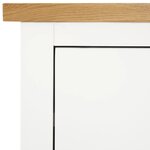 vidaXL Commode 80x35x75 cm Bois de chêne massif