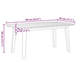 vidaXL Chaises de jardin avec table 3 Pièces en bois d'acacia massif