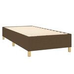 vidaXL Sommier à lattes de lit matelas et LED Marron foncé 100x200cm