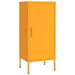 vidaXL Armoire de rangement Jaune moutarde 42 5x35x101 5 cm Acier