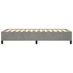 vidaXL Cadre de lit sans matelas gris clair 100x200 cm velours