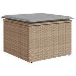 vidaXL Ensemble de canapé de jardin 8 Pièces Beige  Gris clair