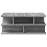 vidaXL Table basse sonoma gris 70x70x29 cm bois d'ingénierie